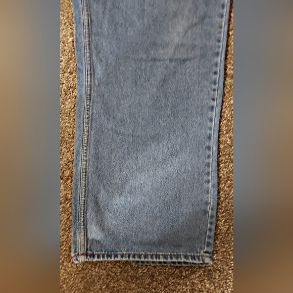 Mens Basic Edition Blue Jeans Relaxed Fit 40x32 - Picture 7 of 9